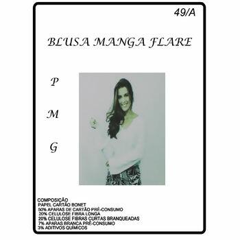 molde n49 blusa manga flare